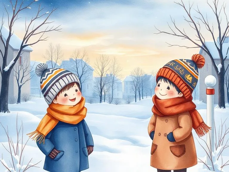 Illustration à l'aquarelle : trois enfants amis assis en cercle avec un livre ouvert